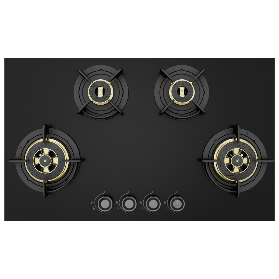 Hafele Altius Plus Matt Glass 86 cm hob / 4 burner 90 cm variant Built-in Gas Hob - official product view